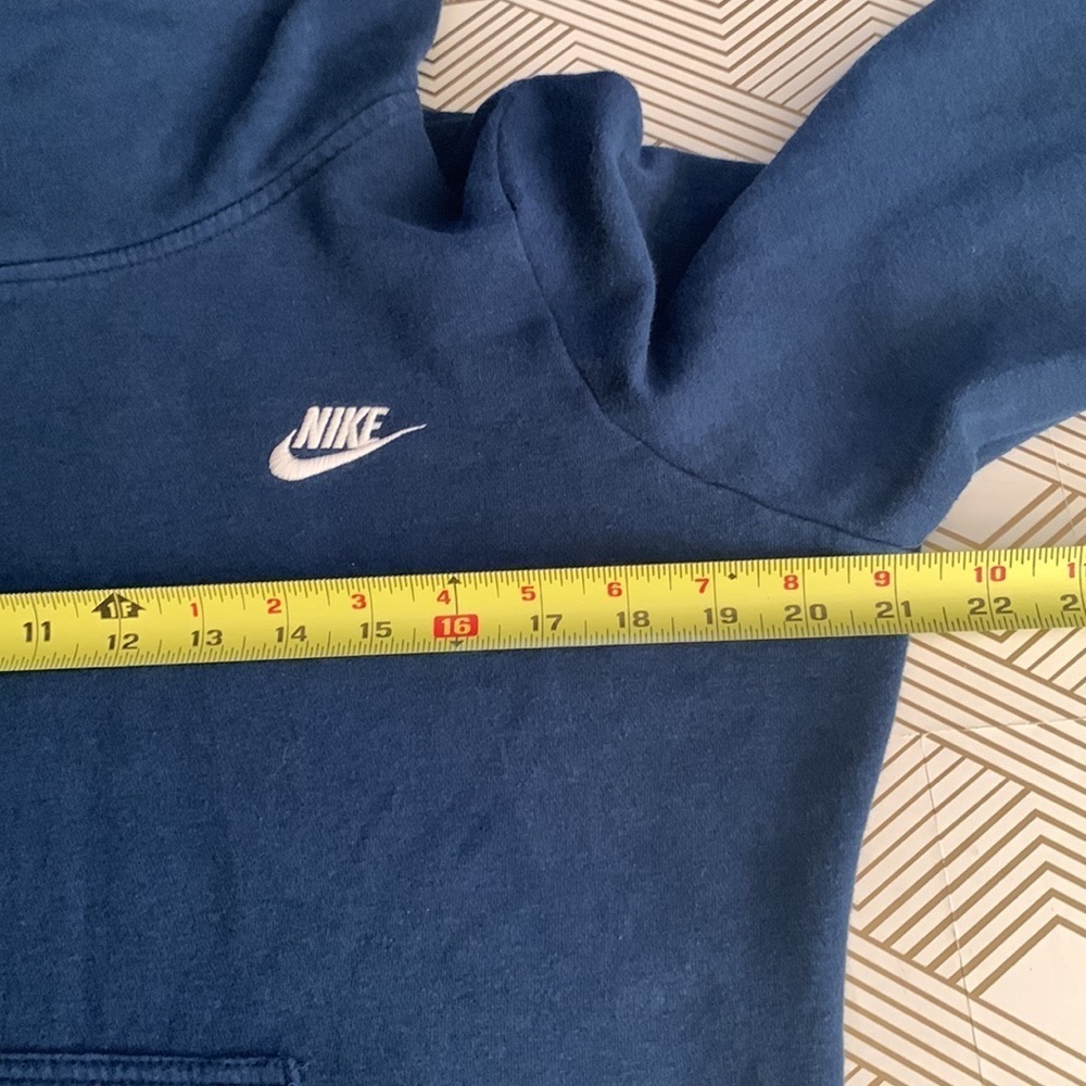 Nike  Funnel Fleece Blue Hoodie/Sweatshirt Size M #570 - Picture 11 of 12